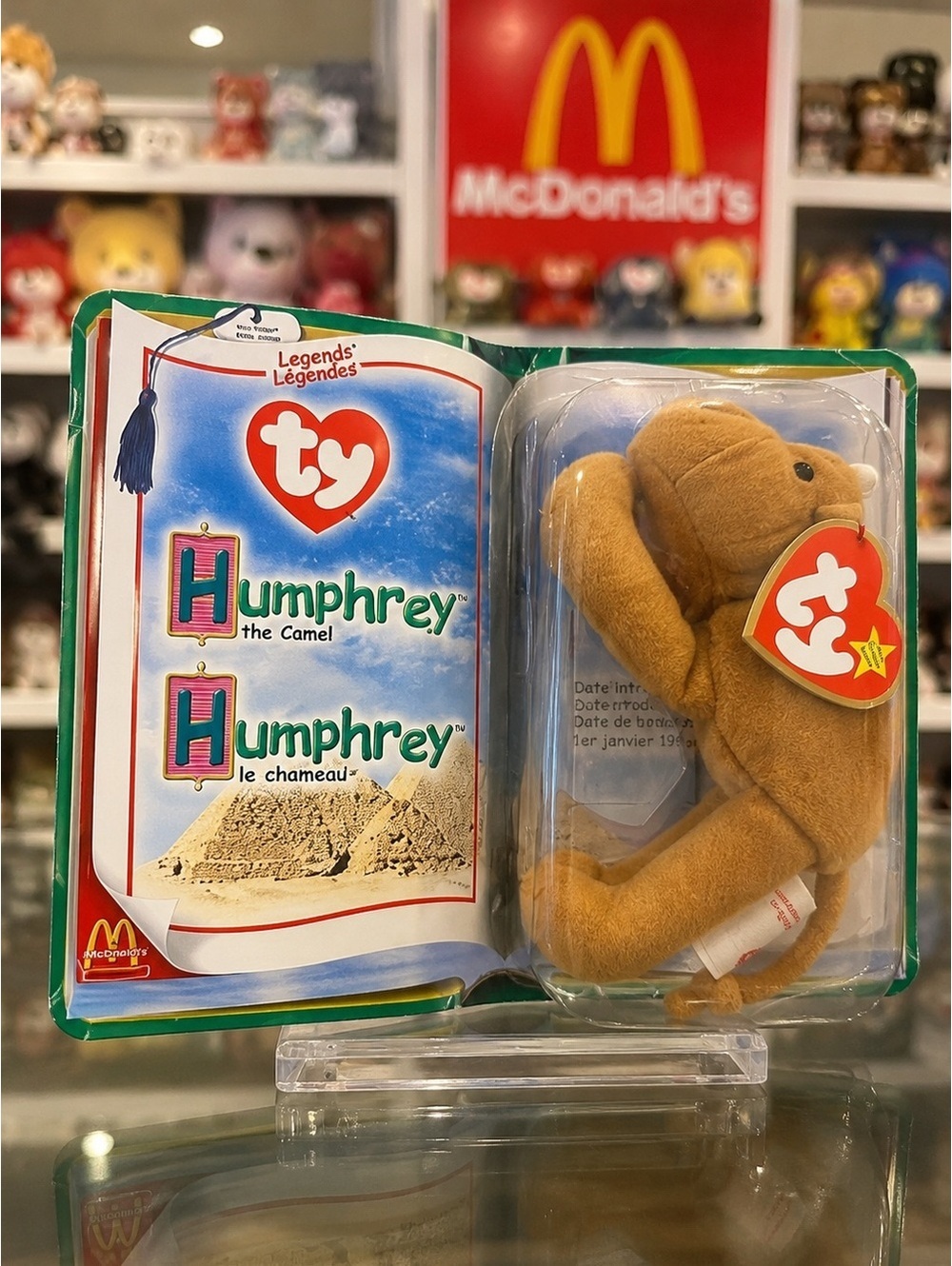 McDonald’s Ty Beanie Babies Legends Green Promo Booklet With Humphrey Bear